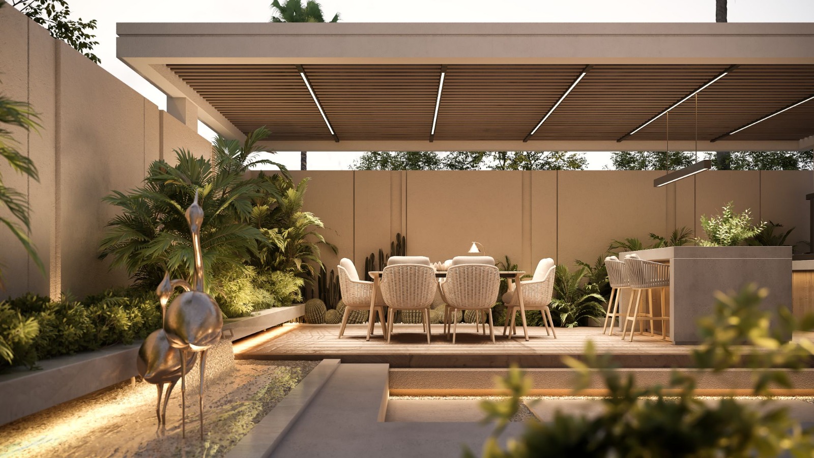 外部立面和后院设计丨沙特阿拉伯吉达-8