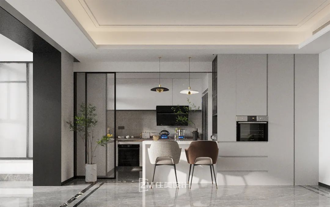 岸芷 · 长沙梅溪湖意式极简精装房改造丨中国长沙丨住美设计-34