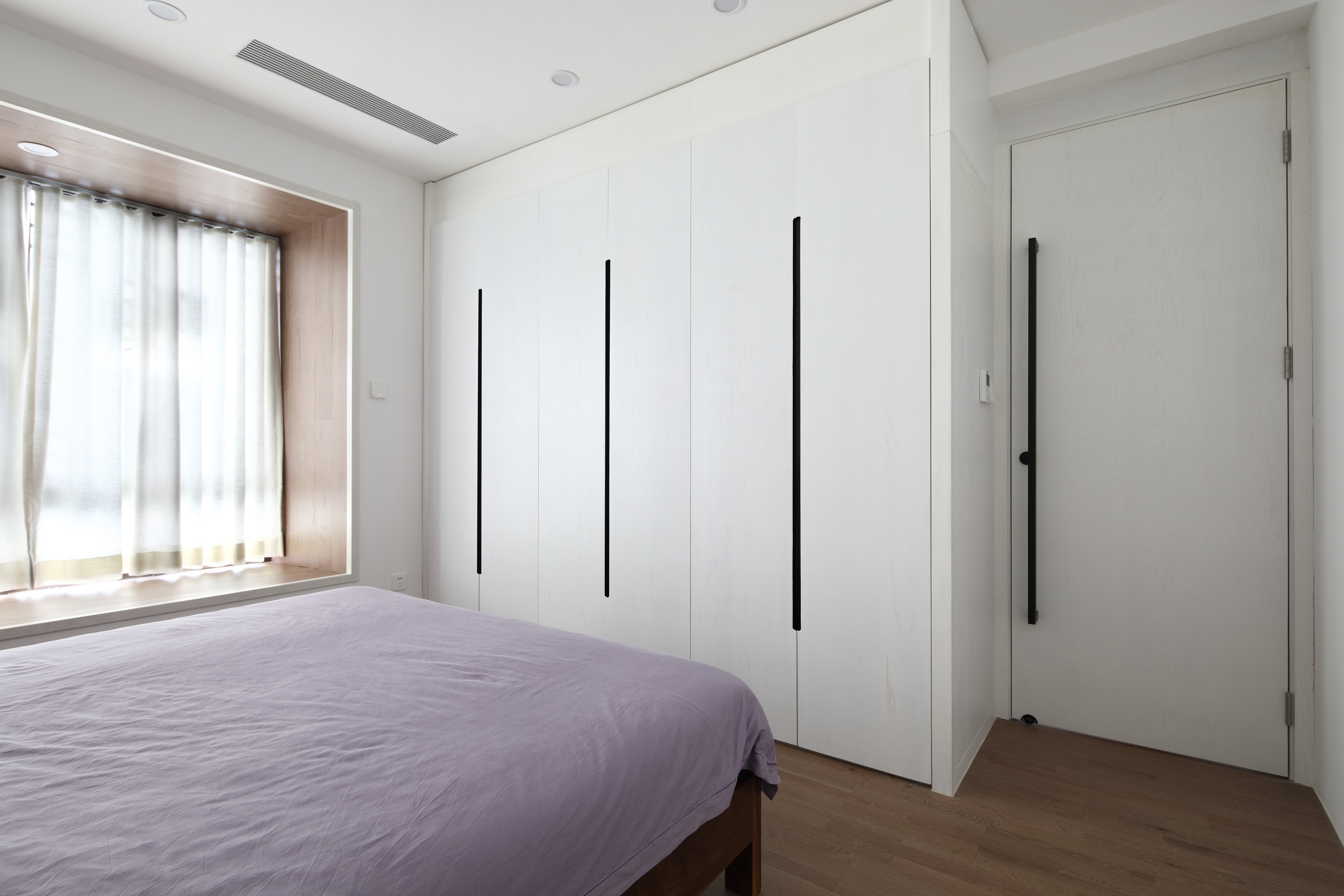 深圳口山设计：星河银湖谷现代极简，一整面墙太帅了！-16