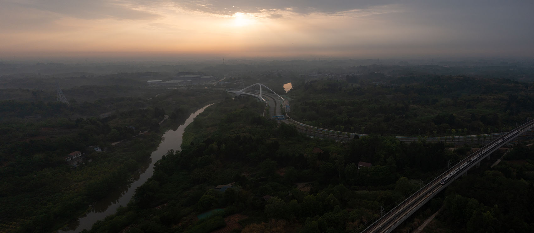 成都绛溪河西一桥丨中国四川丨扎哈·哈迪德建筑事务所-5