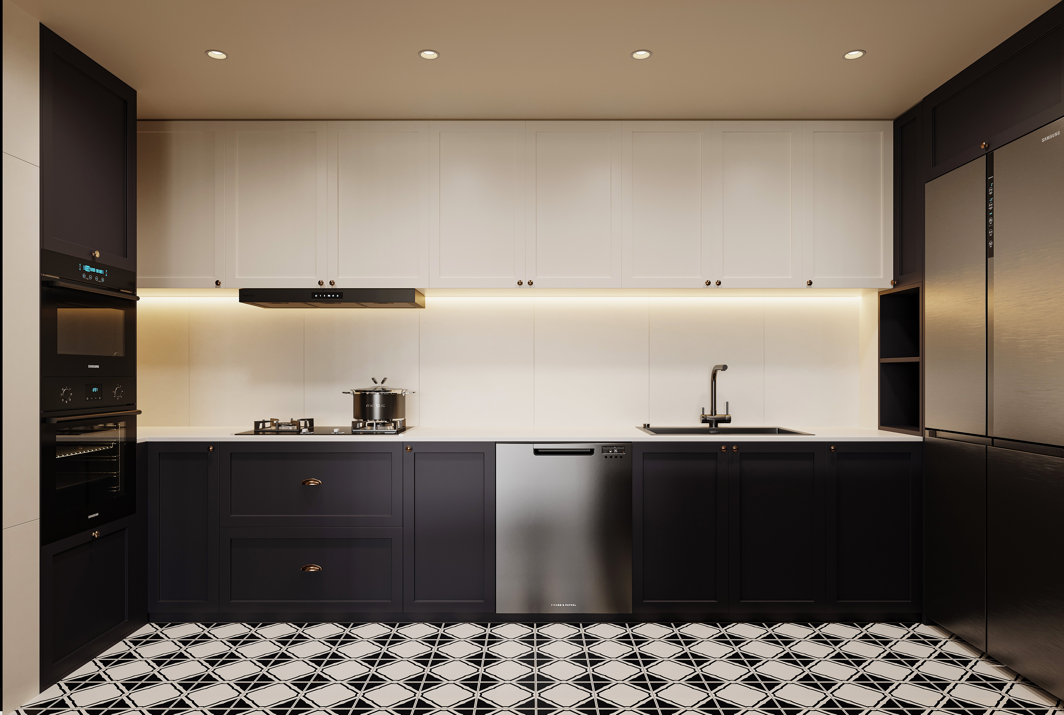 法式挑空别墅-6