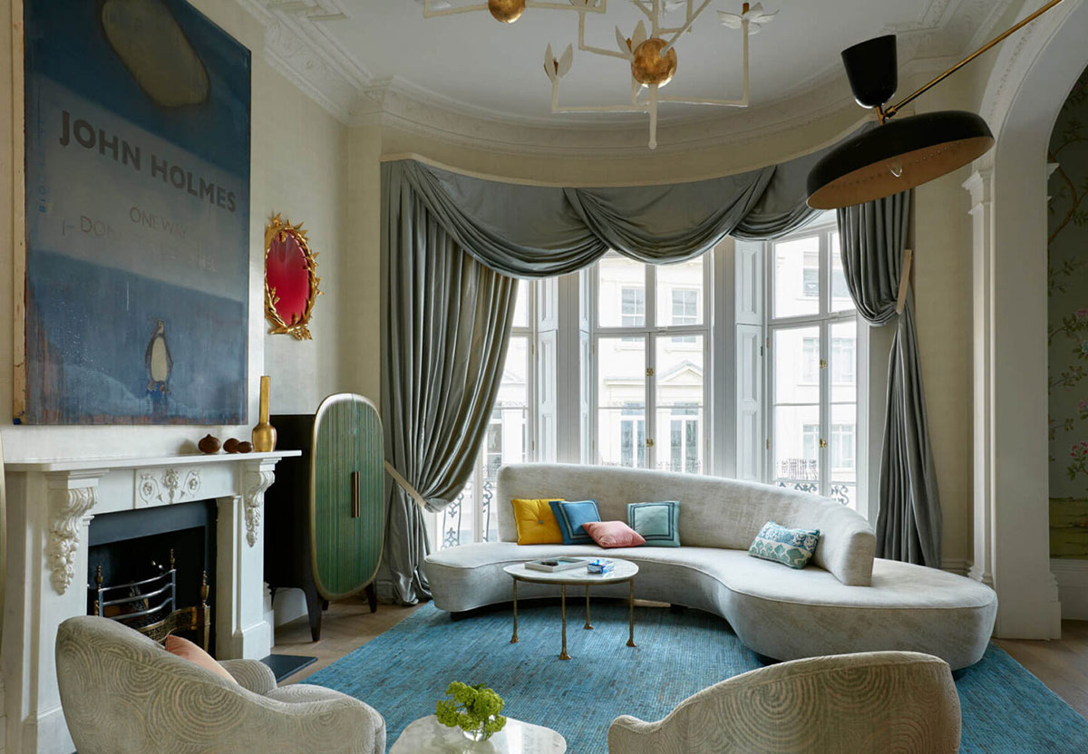 伦敦时尚别墅的巴黎风情设计-1