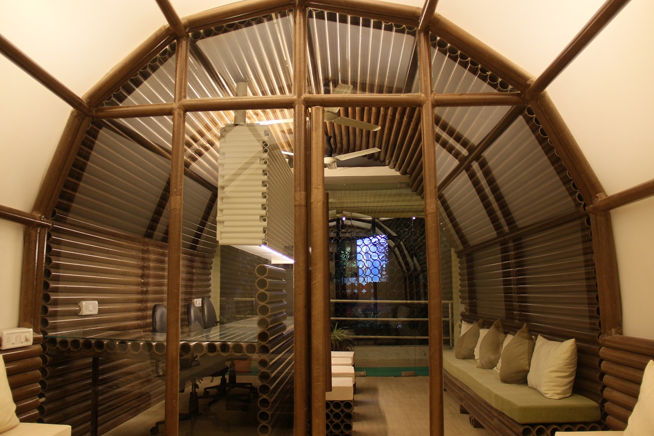 纸管办公室 | 经济实惠的绿色创意空间-27