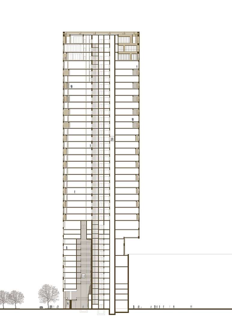 柏林亚历山大广场公寓塔楼丨德国丨kleihues+kleihues,Jan Kleihues-12