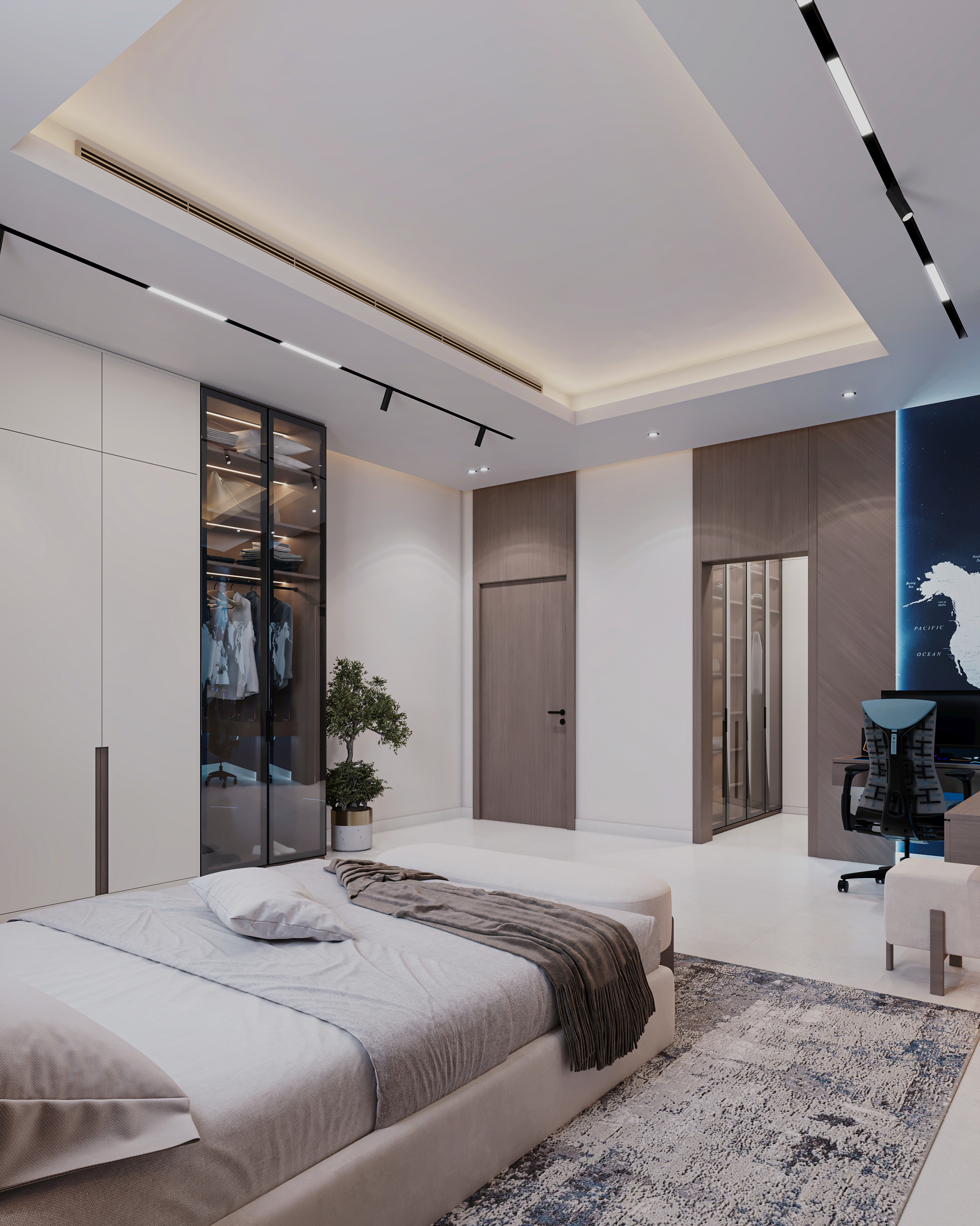 男孩现代卧室丨阿联酋阿布扎比丨Archpix Engineering Consultants-10