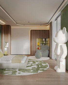 现代男孩的卧室