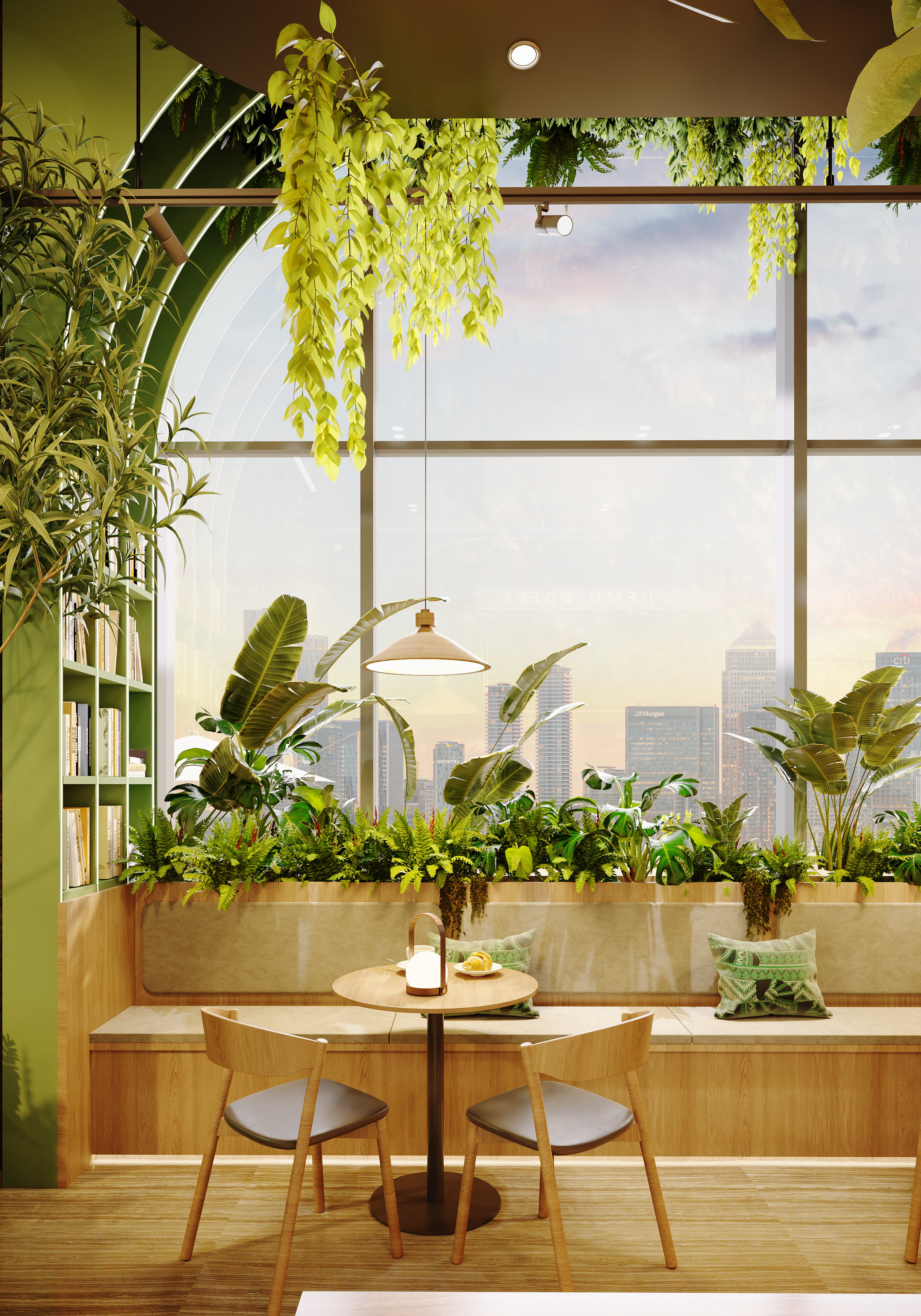 森系咖啡厅渲染-4