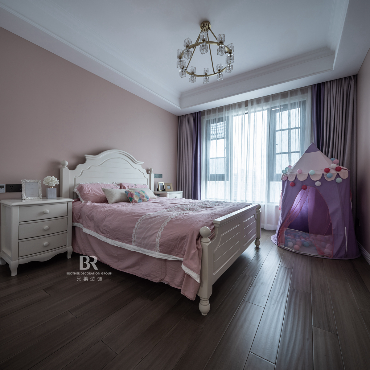 融创滨江壹号跃层轻奢风设计丨中国重庆丨重庆兄弟装饰公司-23