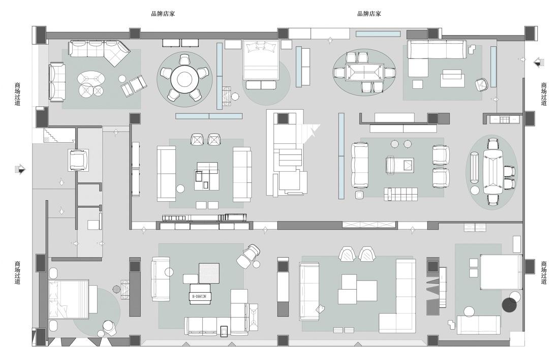 半墙设计、镜像交错,打造个性家居空间-0