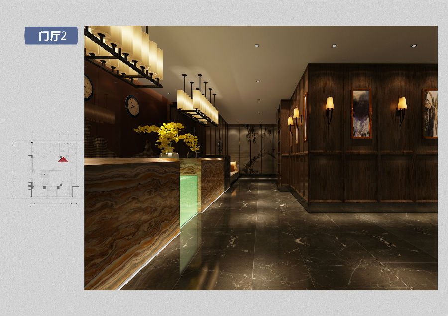 上海博仁设计精品酒店装饰装修效果图施工图设计-10