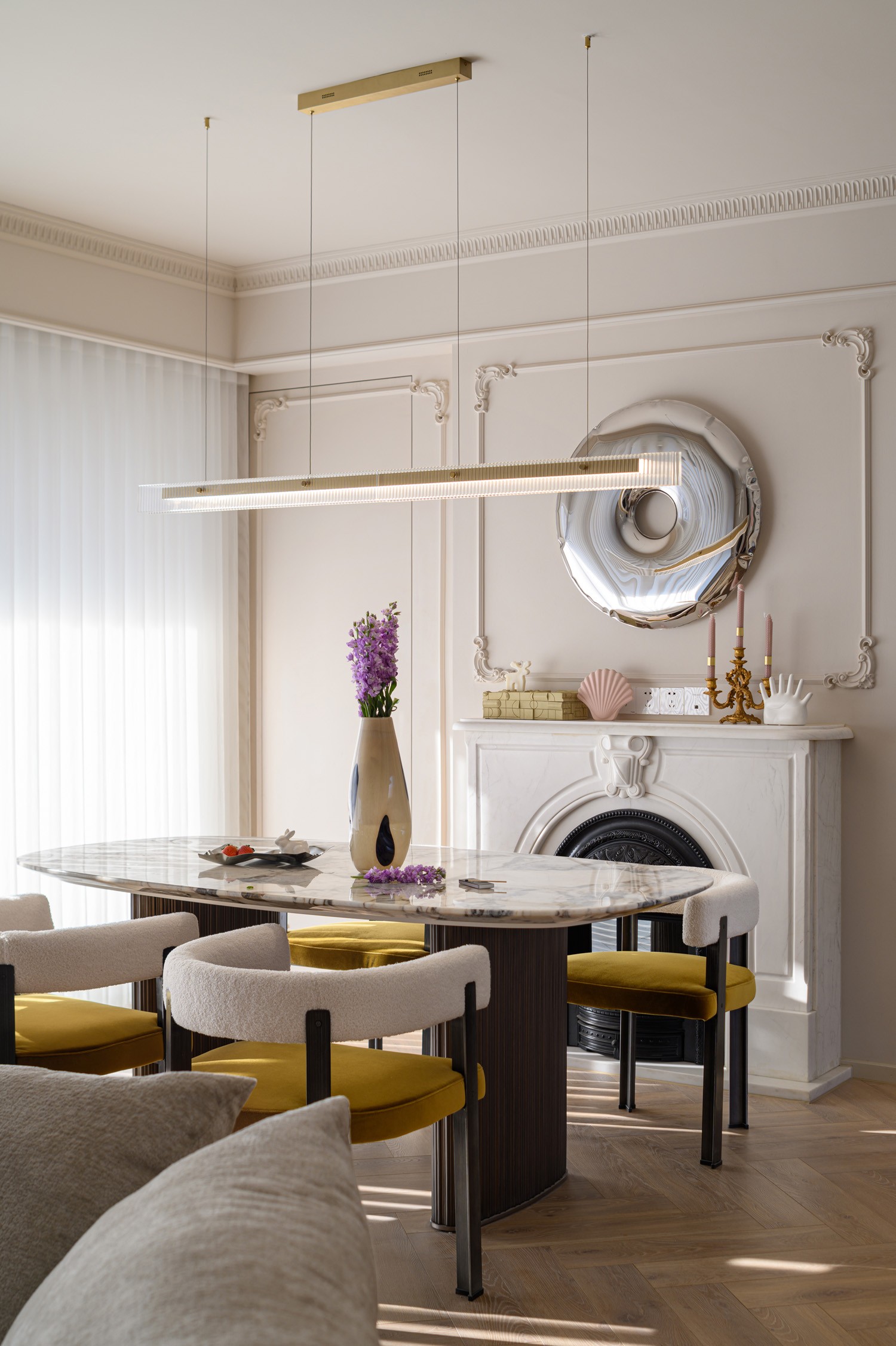 轻法式温馨宅邸丨中国重庆丨琢信装饰-11