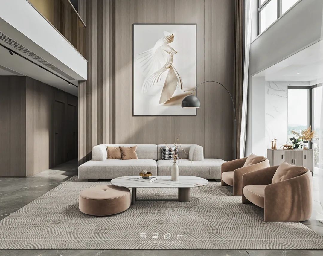 南湖艺境顶复现代简约设计丨青马别墅空间设计-42