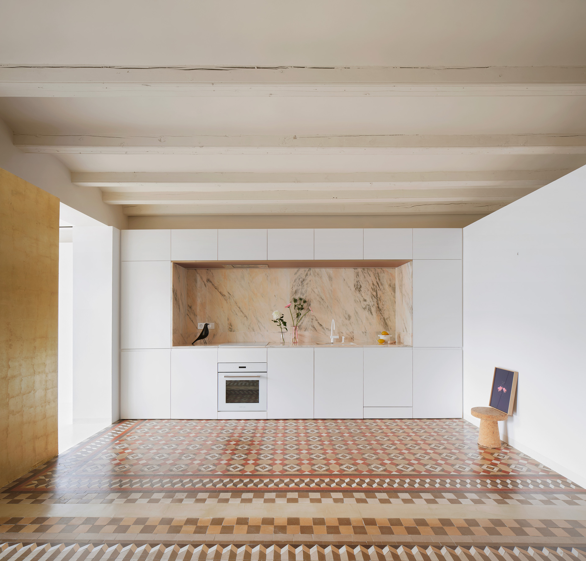 玫瑰金公寓丨西班牙巴塞罗那丨Raúl Sánchez-22