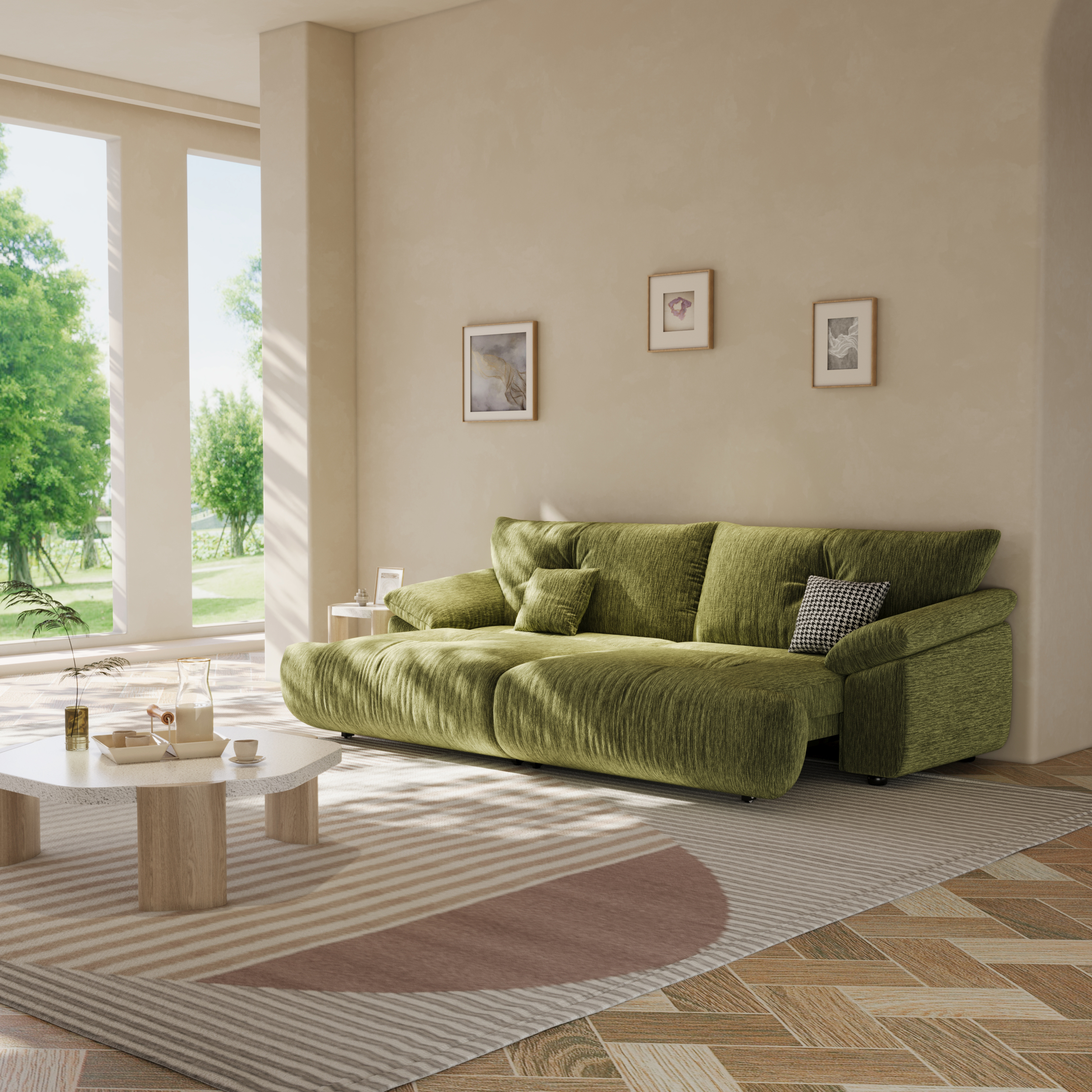 室内沙发休闲椅效果图-5