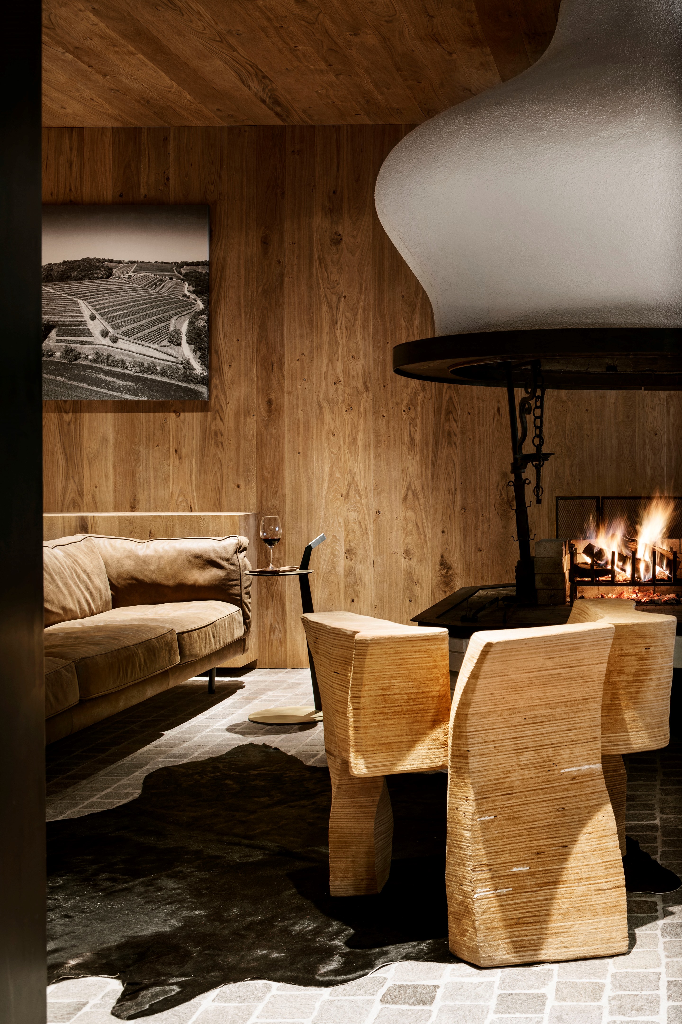 意大利 LaViarte 酒庄现代室内设计，融入自然风光与传统元素-23