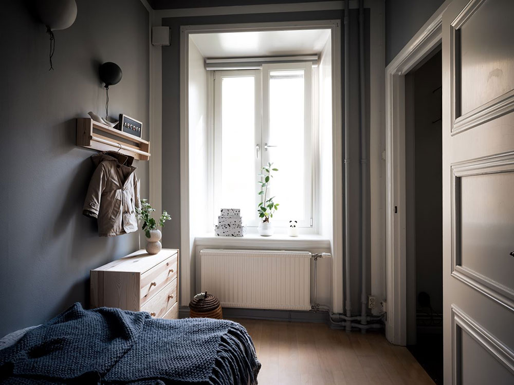 北欧风格粉色天花板公寓设计-18