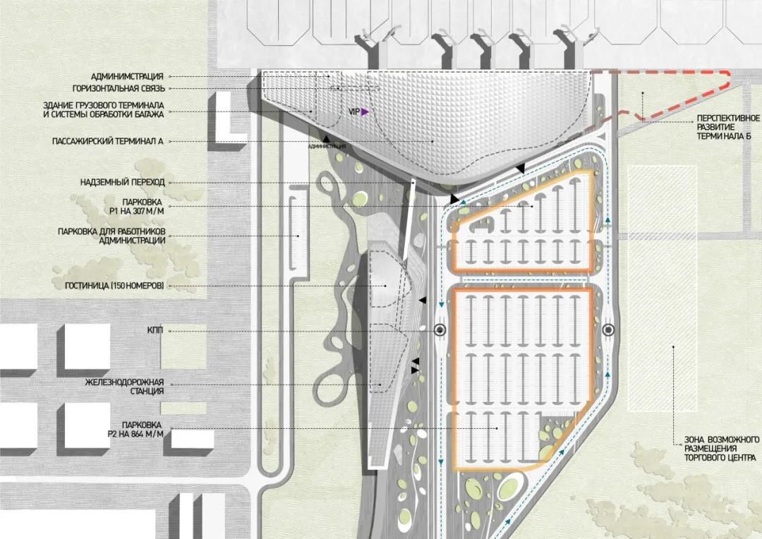 俄罗斯鄂木斯克市新机场设计丨HVOYA 团队-30
