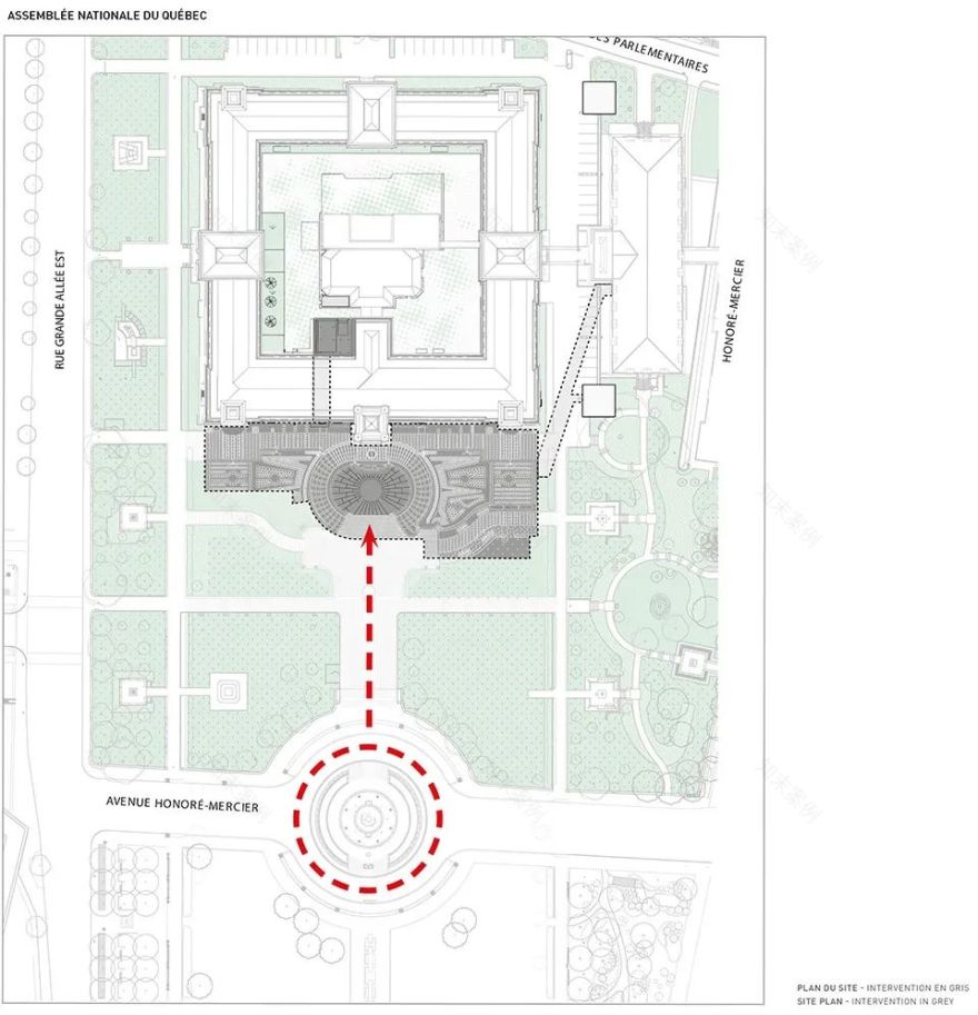 魁北克国民议会新馆 | 地下螺旋坡道展现民主精神-82