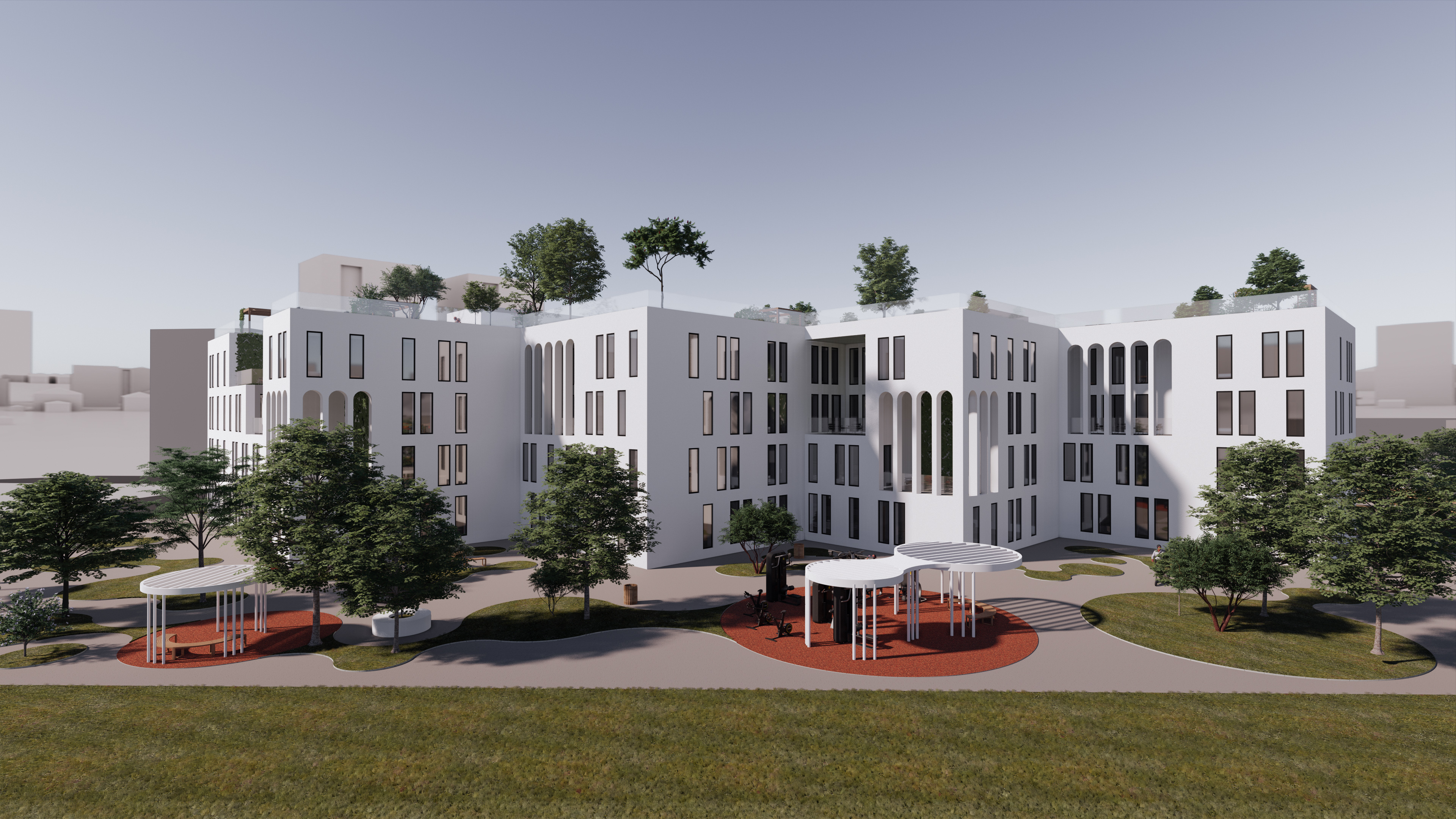 Low-rise building.Student project-0