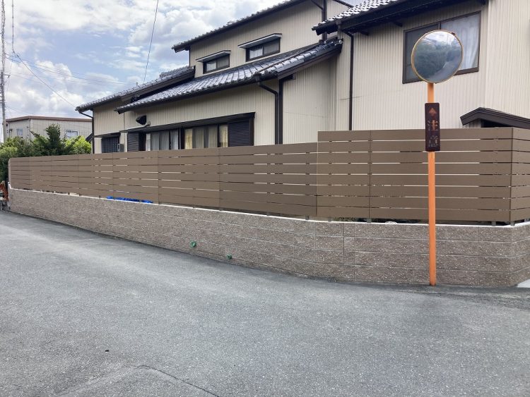 浜松市中央区Ａ様邸生垣到木树脂系围栏改造-10