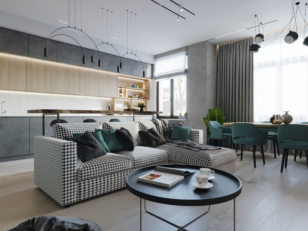 简约风的多彩家居空间设计-1