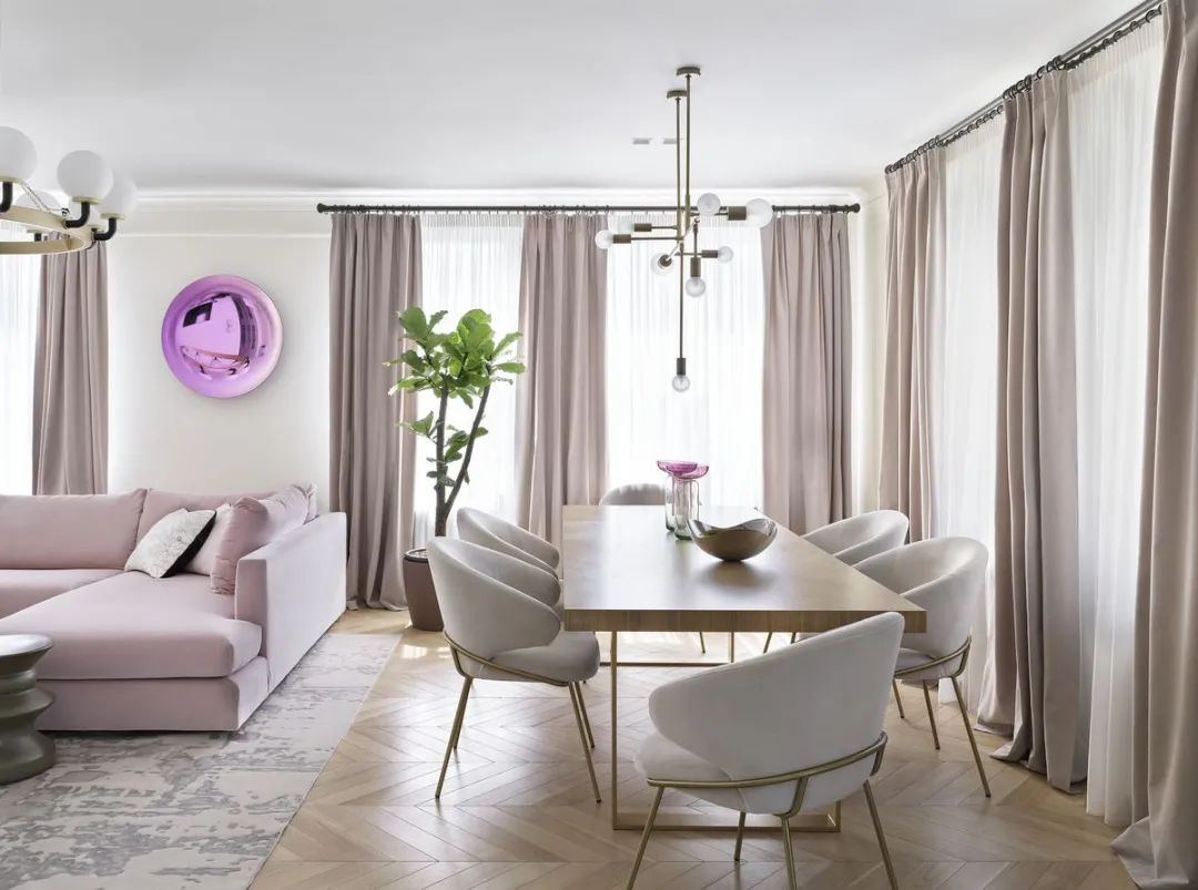 现代 195㎡粉色系法式的居住空间-8
