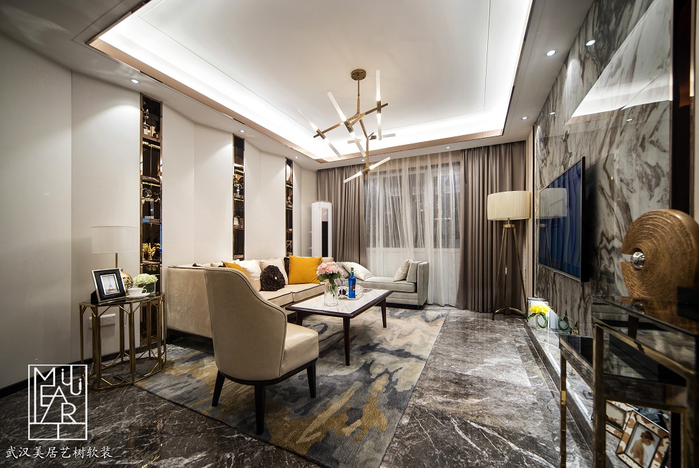 现代港式风格打造 100㎡优雅轻奢空间-18