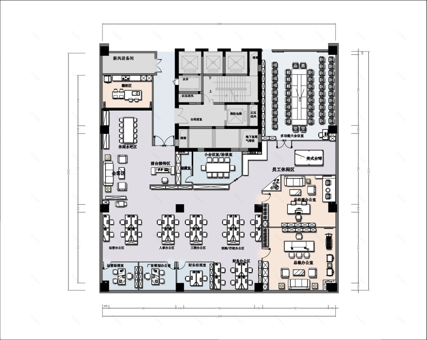 浙江川城餐饮管理有限办公室设计-30
