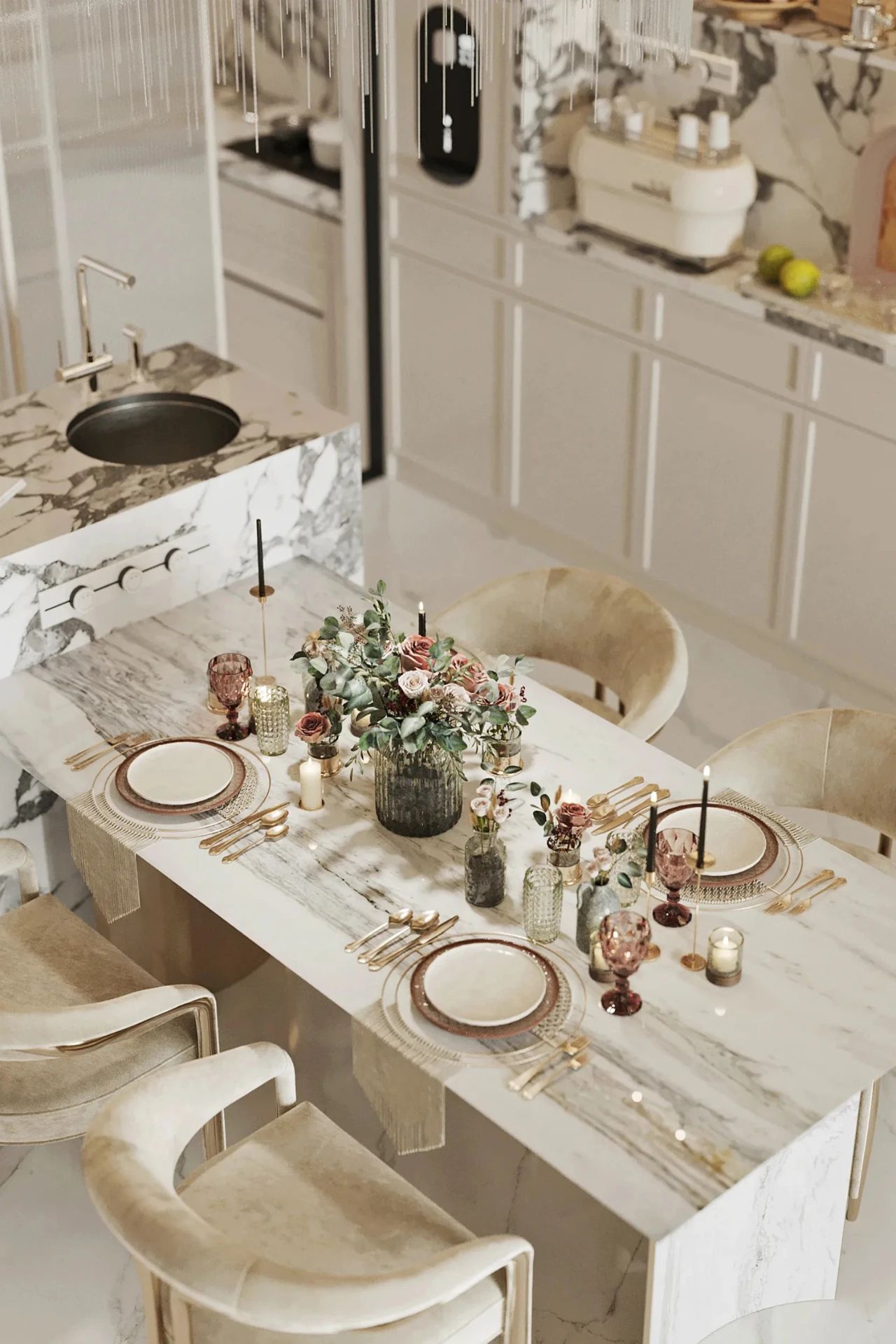 魔方空间丨上海256m²宝格丽公寓丨中国上海丨魔方空间设计-14