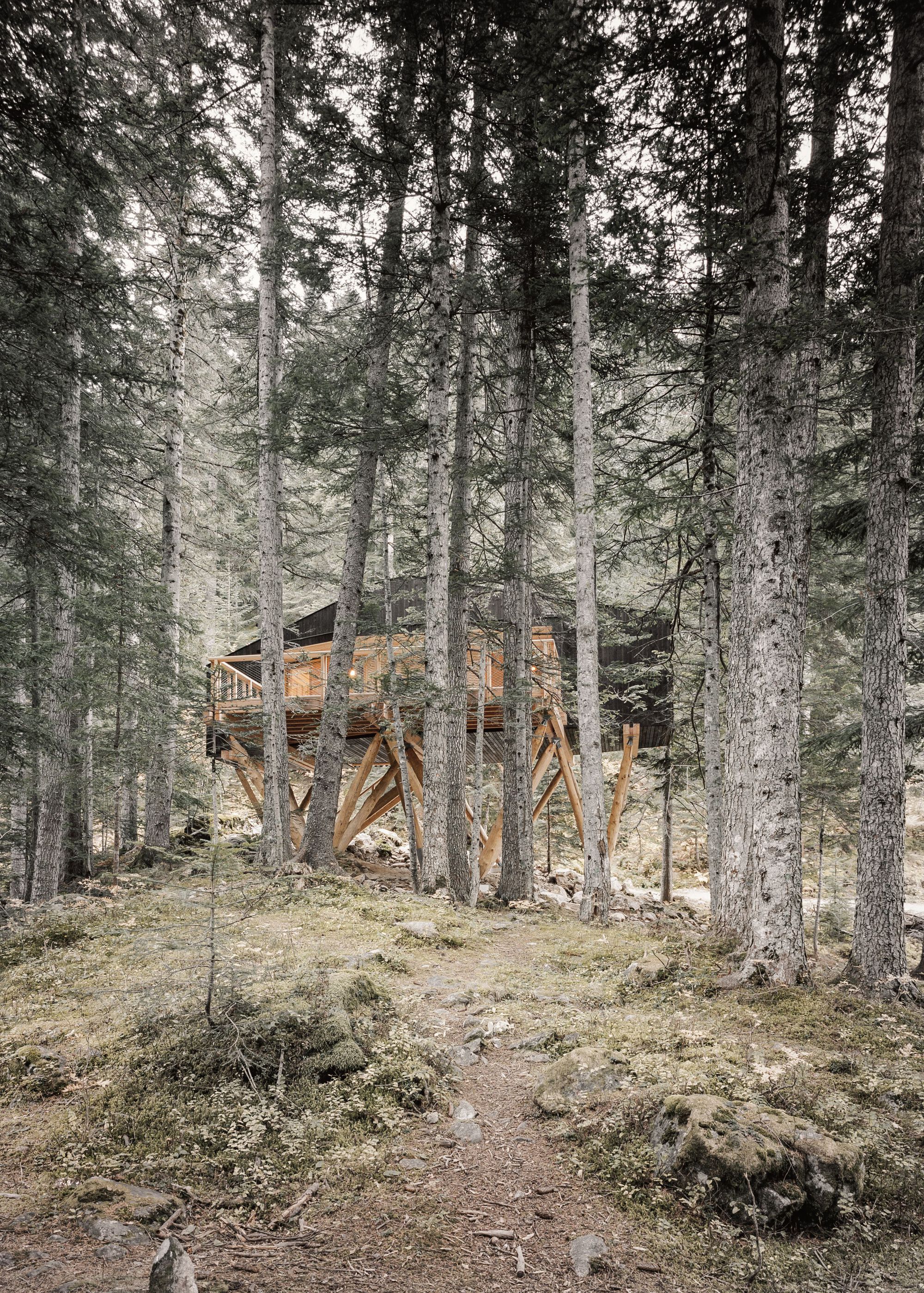 两座架空的小屋丨法国丨Cyril Chênebeau-32