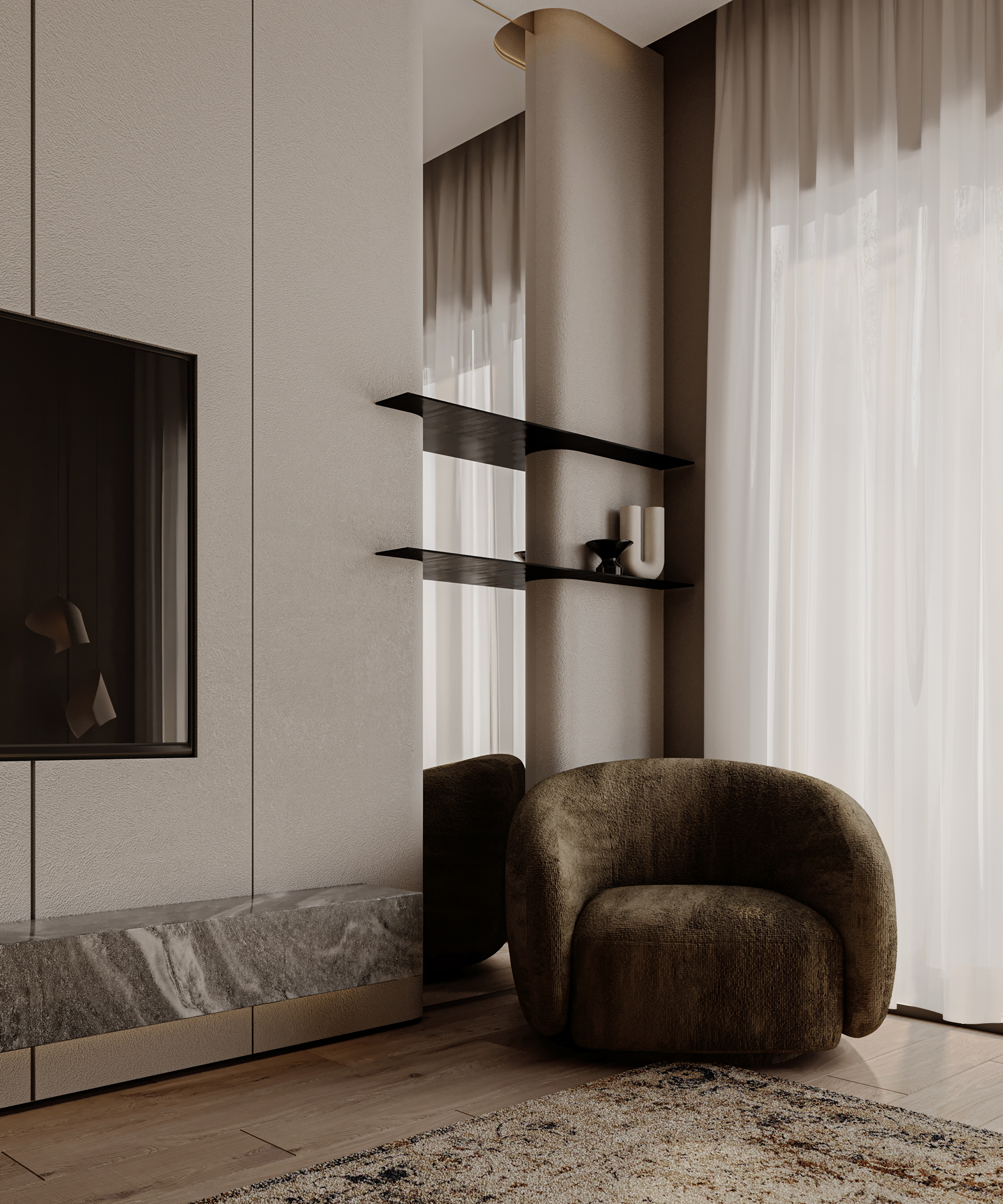 新吉萨·主卧室丨LOAK designs-7