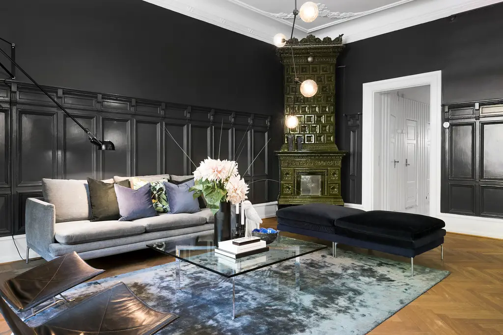 瑞典光影对比公寓-1