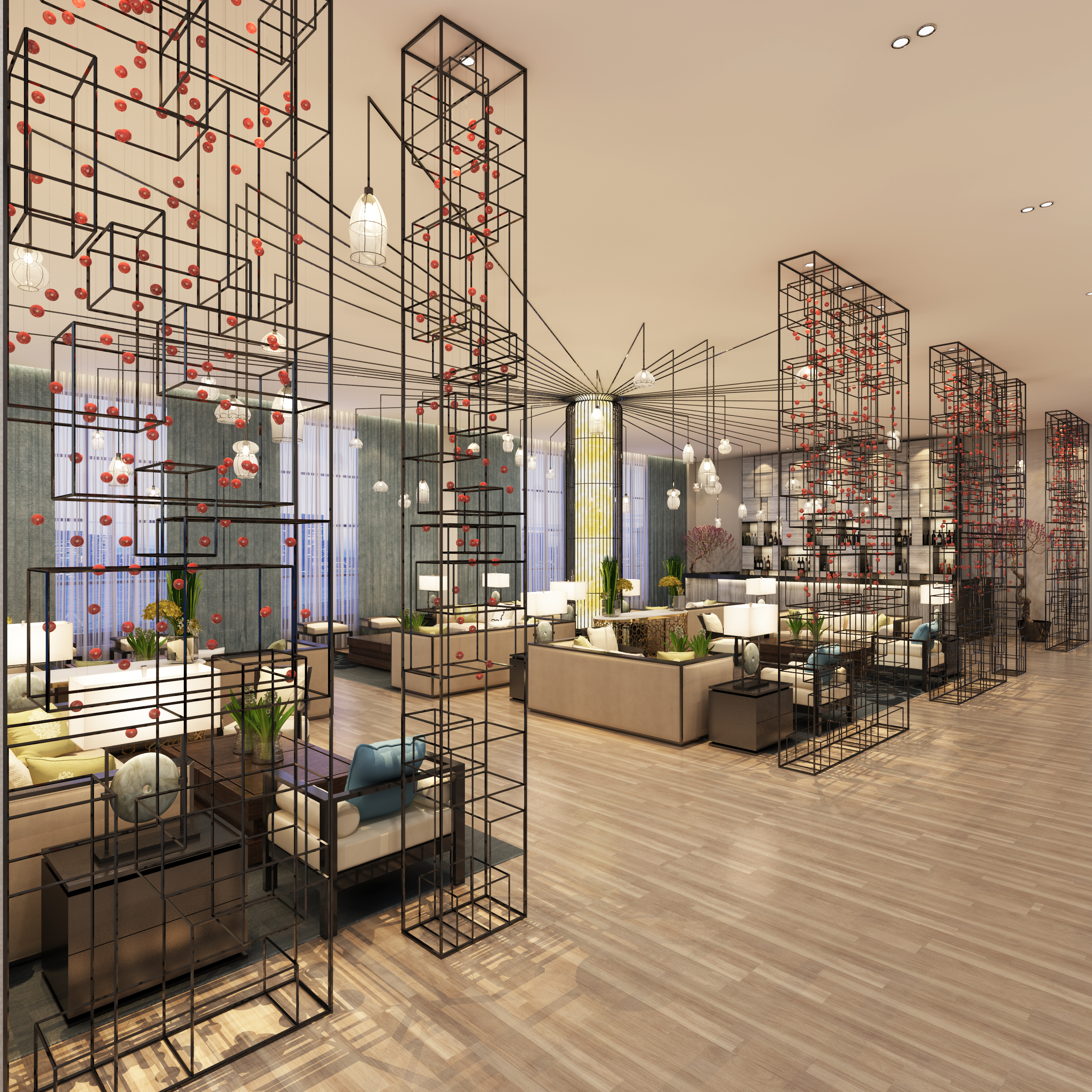 文华南阳天地售楼中心现代风设计-3