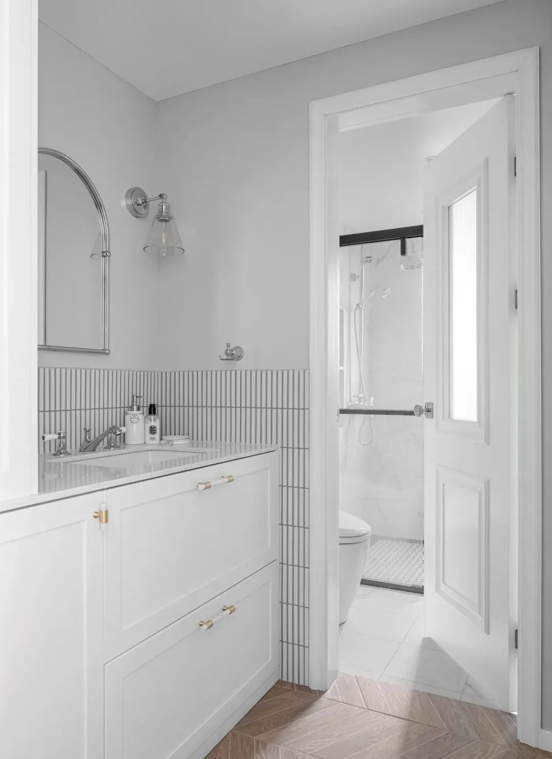 柔美复古风,79m²小两室婚房的精致设计-57