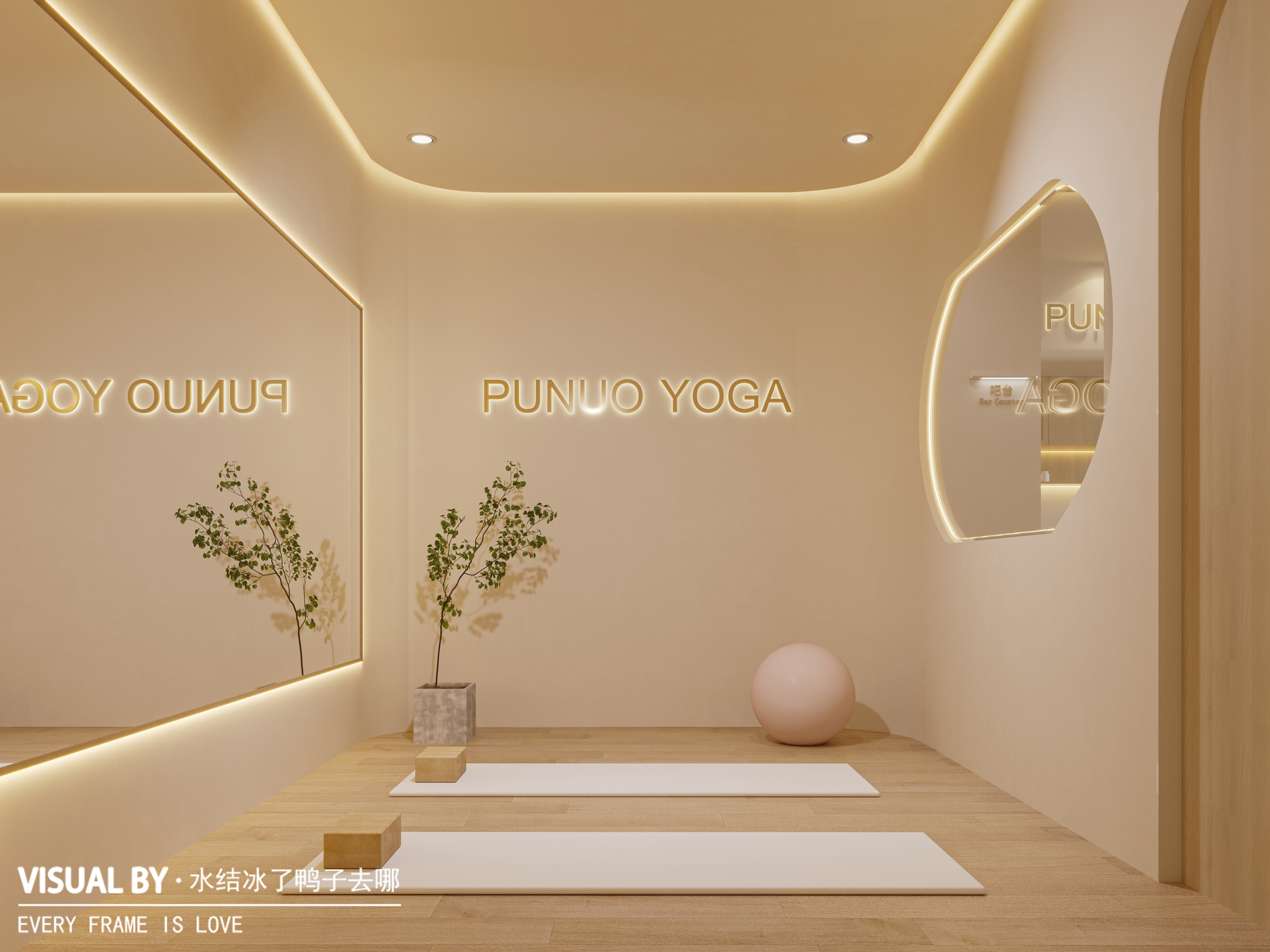 瑜伽店效果图-9