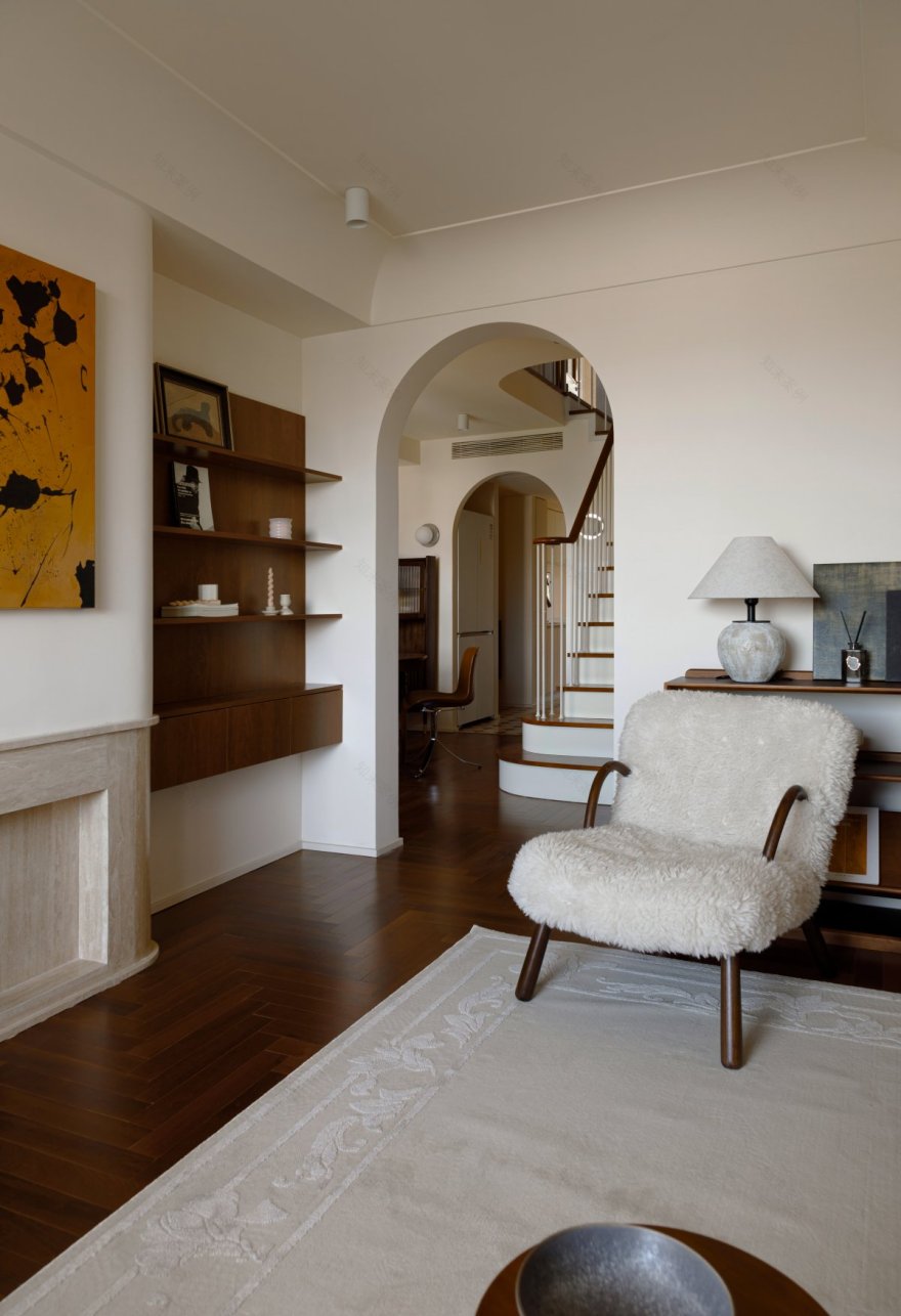 北京西城社区住宅轻复古风格婚房设计丨中国北京丨文君空间设计-20