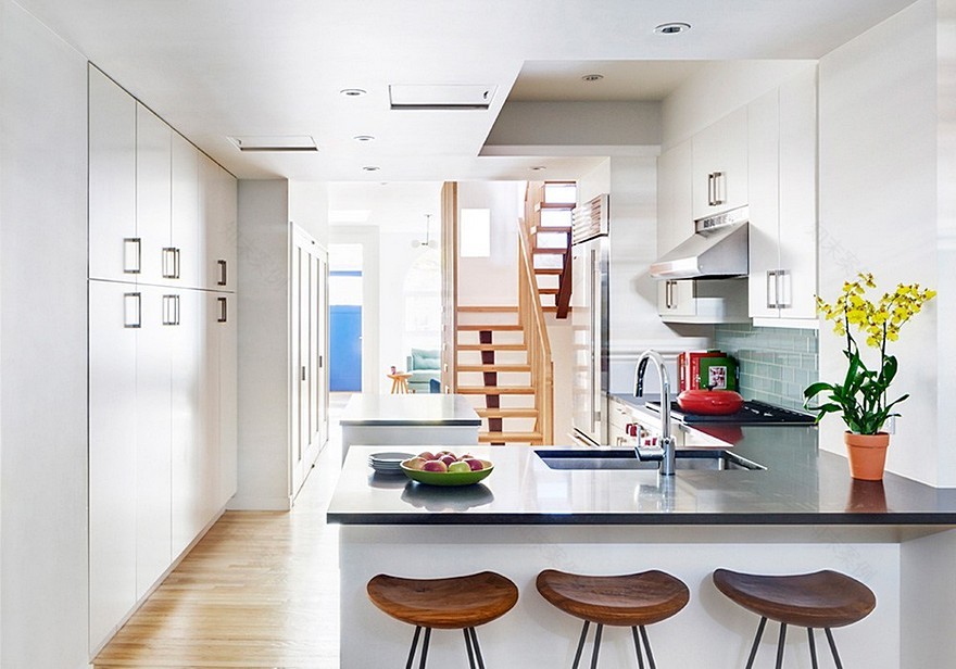 Revamped Narrow Brooklyn Row House Defined by Unique Details-12