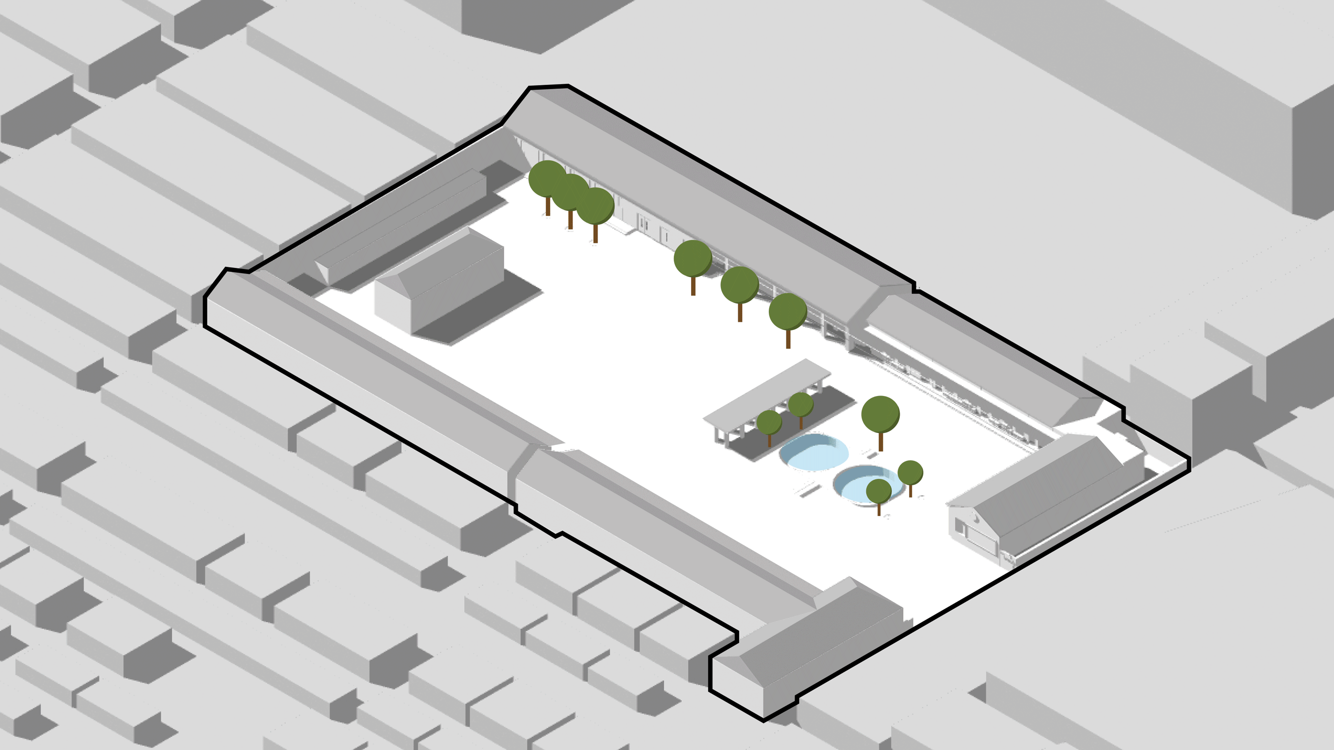 探学环  献县阳光幼儿园:环廊将新旧空间串联丨中国河北丨众建筑-15