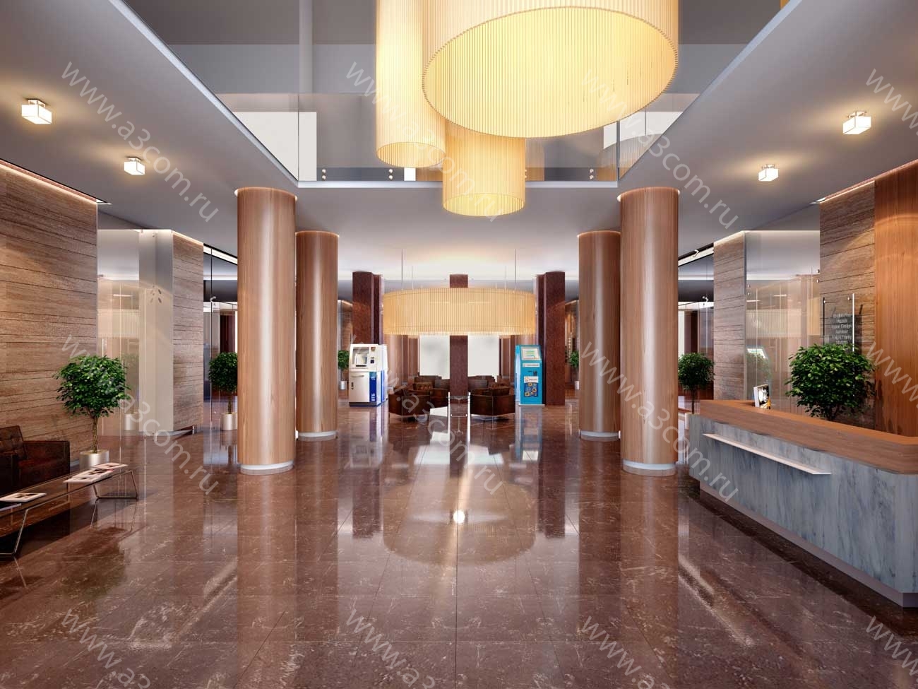 БЦ Парк Мира 大堂,门厅及公共区域设计项目丨俄罗斯莫斯科丨Атриком-0
