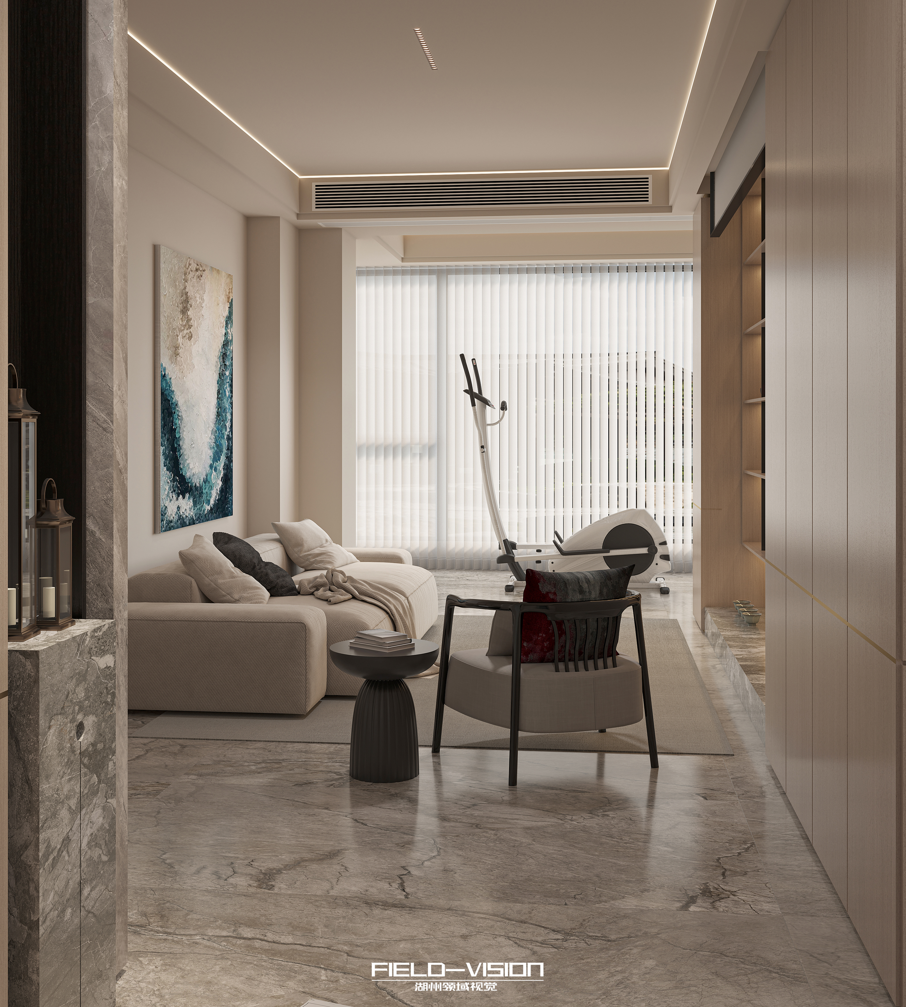 中式大平层室内设计-18