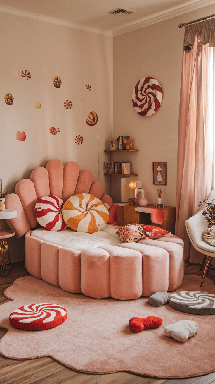 “Candyland”主题女孩房设计-9