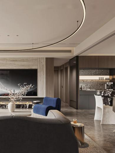 【设计分享】老钱风·意式大平层-4