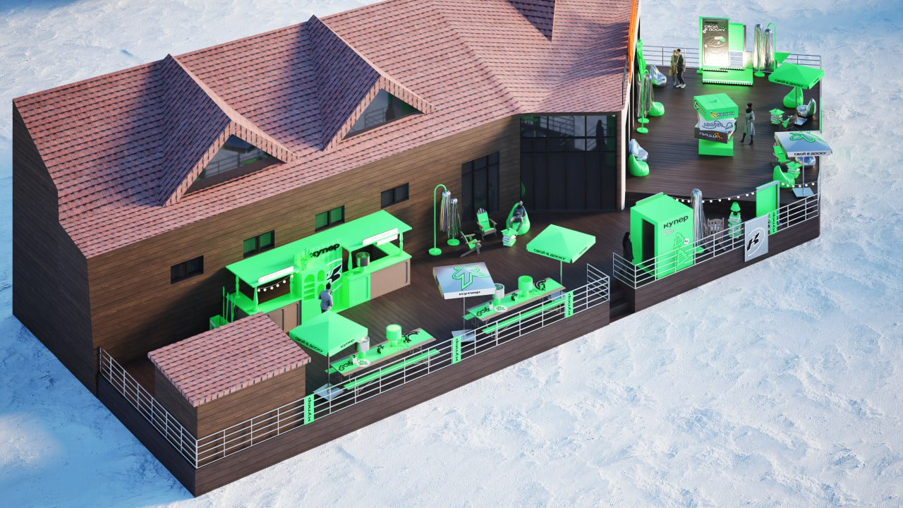 016 俄罗斯「Труша」滑雪度假村品牌快闪空间-15
