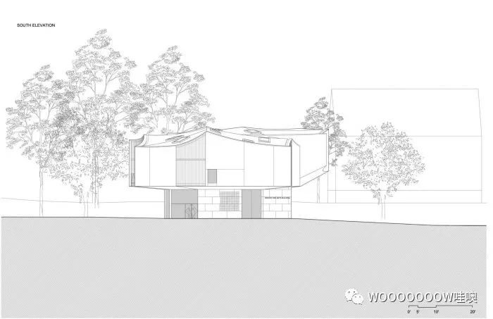 史蒂文·霍尔的冬季视觉艺术中心——融入自然的轻盈建筑-31