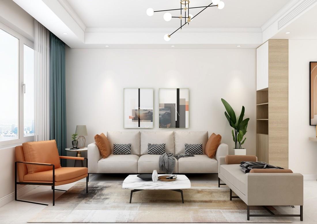 
中新国际城123㎡现代简约风格 -5