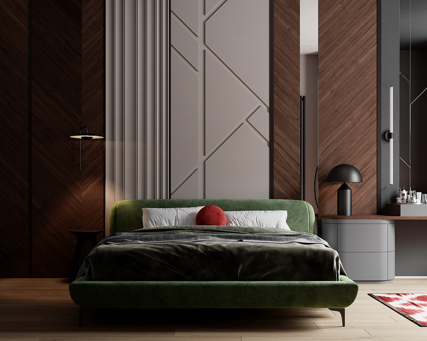 浅灰色与绿色打造舒适凉爽夏日-14