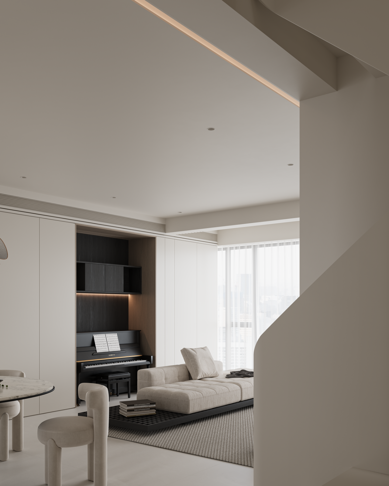 Crema 纯净 · 治愈丨H J SPACE DESING(逅界空间设计)-15