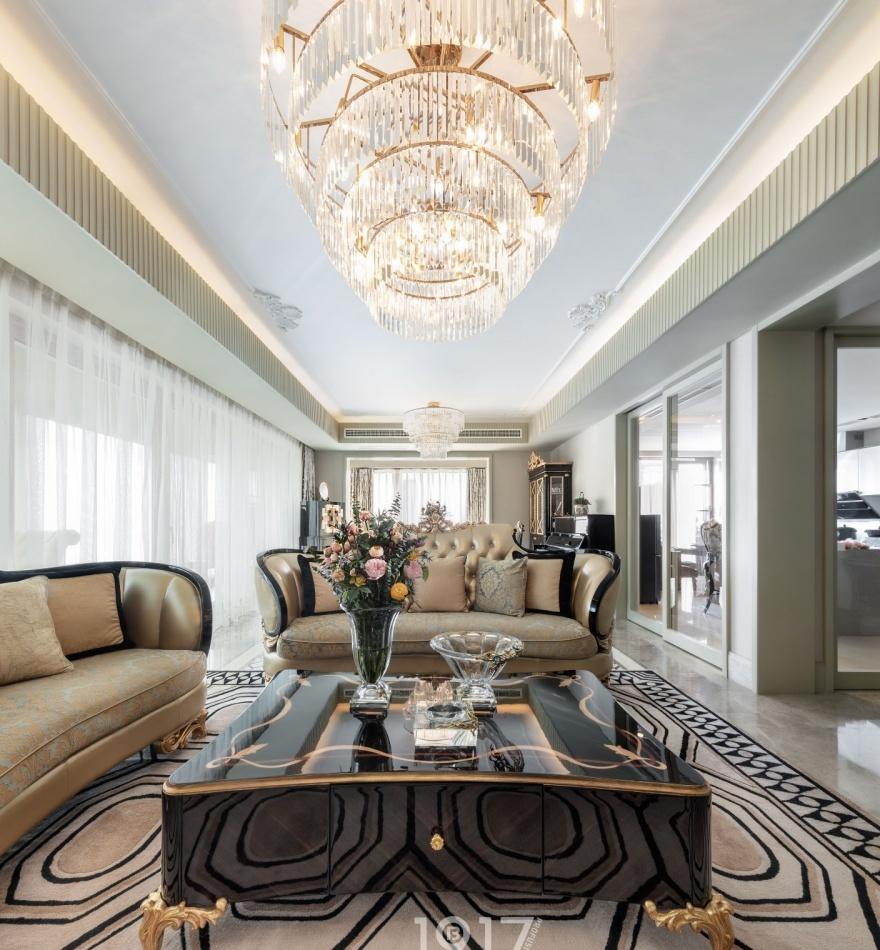 缤纷1917软装丨平层丨优雅新古典，把贵族范儿带入家中-10