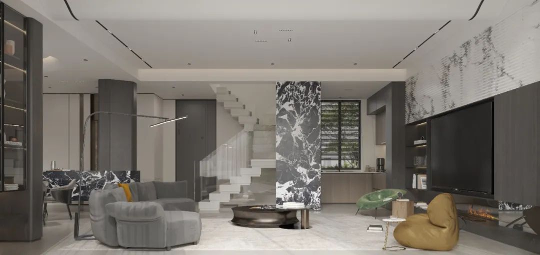 汀泽湾自然优雅家居空间设计丨龙庭设计-6