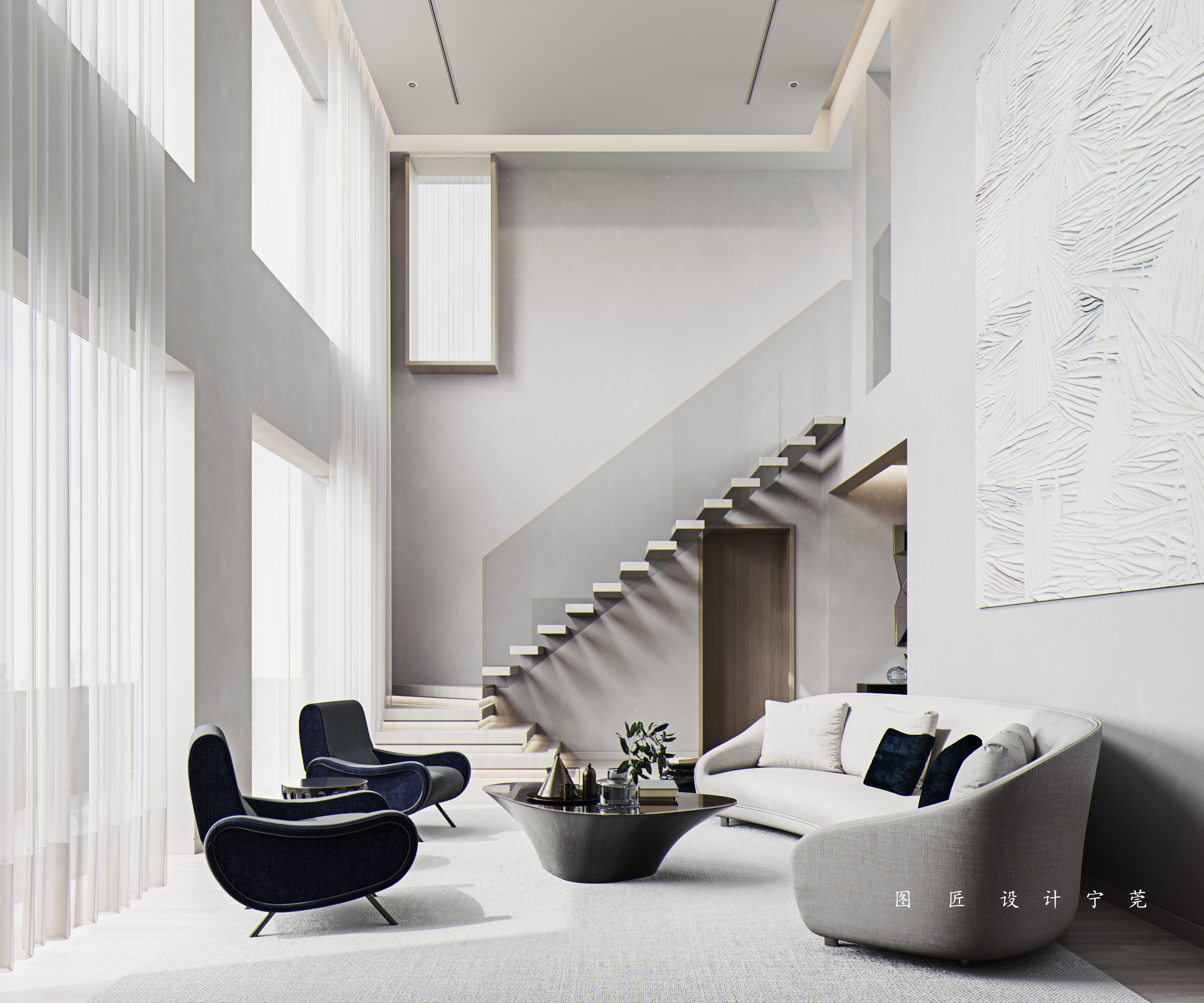 现代简约风私宅设计，治愈又高级！-5